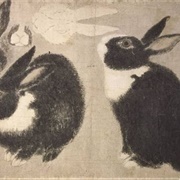 Sketches of a Black and White Rabbit (Maruyama Ōkyo)