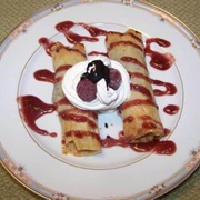 Egg and Raspberry Wrap
