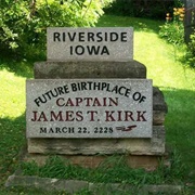 Future Birthplace of James T. Kirk, Iowa