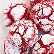 Red Velvet Crinkle Cookies