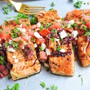 Salmon Bruschetta