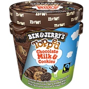 Topped Chocolate Milk & Cookies