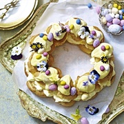 Mini Eggs Raspberry Choux Ring