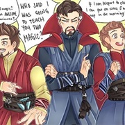 Supreme Family - Peter Parker, Stephen Strange and Tony Stark