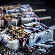 Blueberry Pie Popsicles
