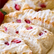 Lemon Strawberry Scone