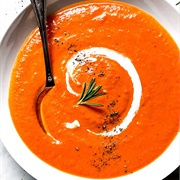 Roasted Red Pepper and Tomato Soup