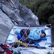 Sleeping on a Sheer Cliff Side in Estes Park, Colorado