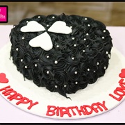 Black Heart Cake