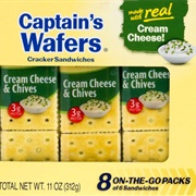 Captain&#39;s Wafers Cream Cheese &amp; Chive