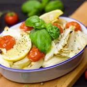 Baked Fennel and Tomatoes With Basil and Lemon