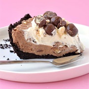 Chocolate Malt Mousse Pie