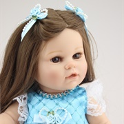Baby Doll Girl Brown Hair