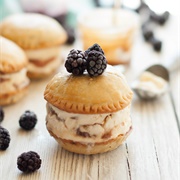 Blackberry Mascarpone Salted Caramel Pie Ice Cream Sandwiches