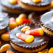 Candy Corn Peanut Butter Cups