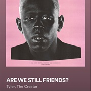 ARE WE STILL FRIENDS? - Tyler, the Creator