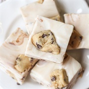 White Chocolate Cookie Dough Fudge
