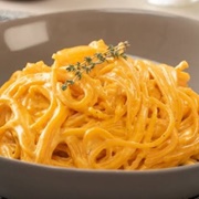 Espagueti Al Morron Rojo