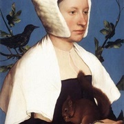 A Lady With a Squirrel and a Starling (Hans Holbein the Younger)