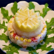 Vegetable Rice With Pineapple and Arugula