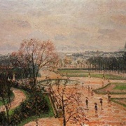 The Tuileries Gardens, Rainy Weather (Camille Pissarro)
