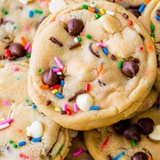 Cake Batter Chocolate Chip Cookies