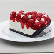 White Chocolate Cherry Cream Pie