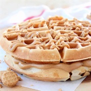 Waffle With Peanut Butter