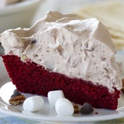 Red Velvet Rocky Road Pie
