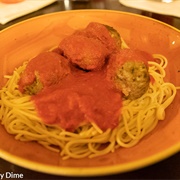 Whole Wheat Spaghetti and Turkey Meatballs