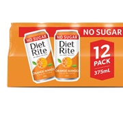 Diet Rite (Australia) No Sugar Orange Mango