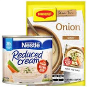 Maggi Onion Soup Mix and Nestle Sweetened Condensed Cream