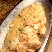 Cod in Mustard Cream Sauce