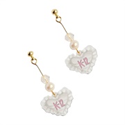 K-12 Ruffle Heart Earrings
