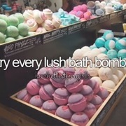 Try Every Lush Bath Bomb