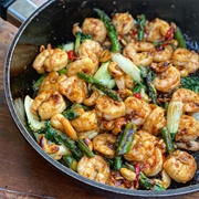 Chinese King Prawn With Asparagus