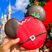 Santa Mickey Cookie