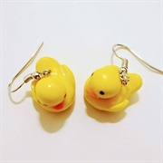 Duck Earrings