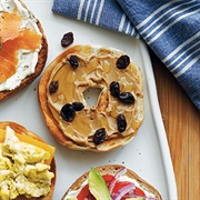 Peanut Butter Bagel Sandwich