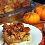 Pumpkin Pecan Croissant Bread Pudding