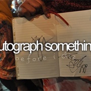 Autograph Something
