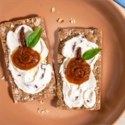 Multigrain Rye Bread With Cream Cheese