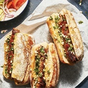 Grilled Chorizo Sandwich Chimichurri