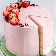 Strawberry Rose Cake