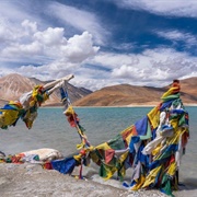 Pangong Lake in Ladakh, Himalayas