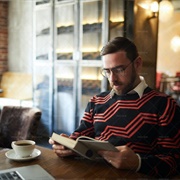 Reading in Coffee Shop