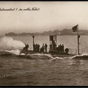 German Navy Submarine, U-1, Is Launched.