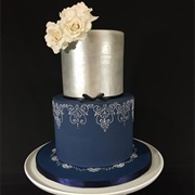 Blue Silver Cake