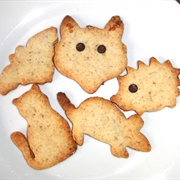 Vegan Cashew Cookies With Chopped Almonds