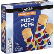 Orange Sherbet Push Pop